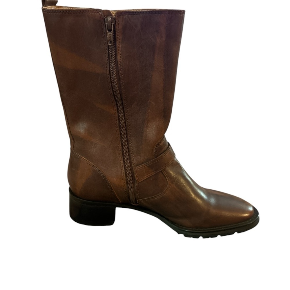 Bass Rustic Two Tone Mid Calf Boot - Picture 3 of 7